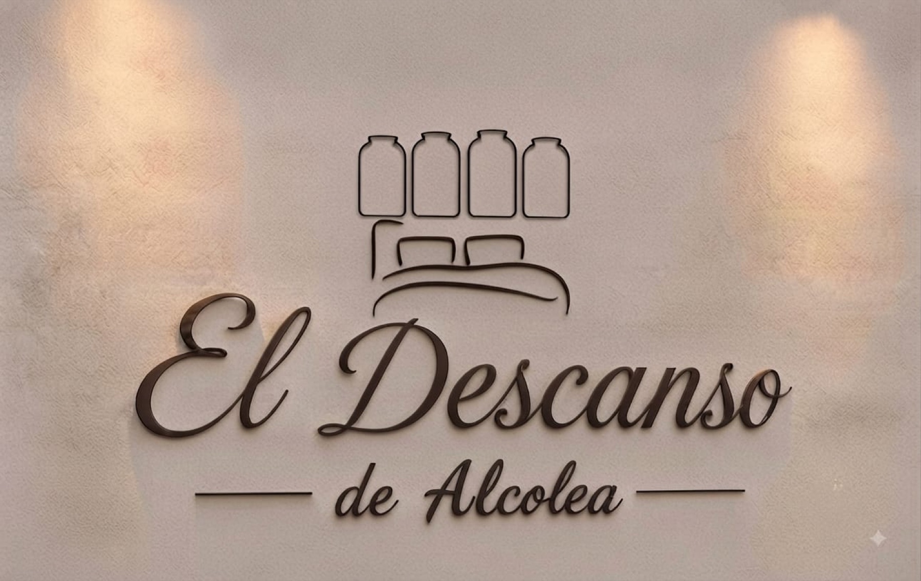 Rótulo de El Descanso de Alcolea